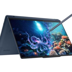 lenovo yoga 9 aura edition 14" 2 in 1 laptop, copilot+ pc intel® core™ ultra 7, 1 tb ssd, cosmic blue