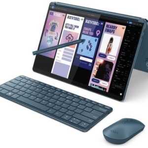 lenovo yoga book 9 13.3" 2 in 1 laptop intel® core™ ultra 7, 1 tb ssd, teal