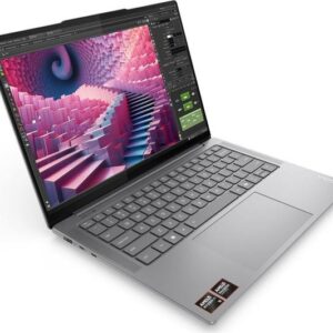 lenovo yoga pro 7 14.5" laptop, copilot+ pc amd ryzen ai 9, 1 tb ssd, luna grey
