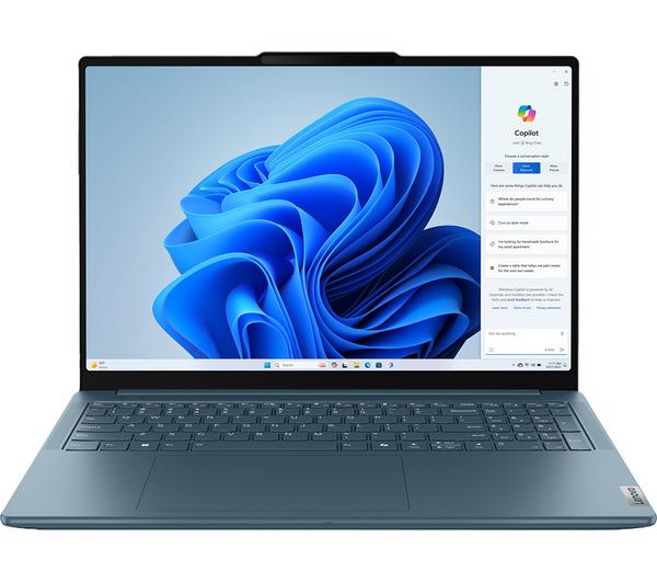 lenovo yoga pro 9 16" laptop intel® core™ ultra 7, 1 tb ssd, teal