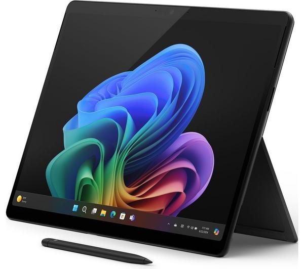 microsoft 13" surface pro oled, copilot+ pc snapdragon x elite, 1 tb ssd, black