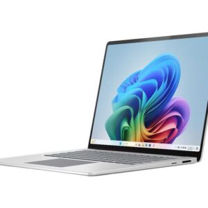 microsoft 15" surface laptop, copilot+ pc snapdragon x elite, 256 gb ssd, platinum