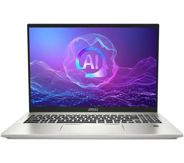 msi prestige a16 ai a3hmg 16" laptop amd ryzen ai 9, 1 tb ssd, silver
