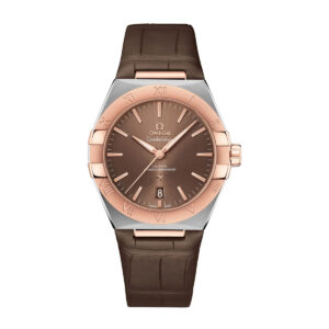 omega 131.23.39.20.13.001 constellation co axial brown dial –...