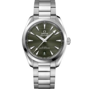 omega seamaster aqua terra 220.10.38.20.10.003 green dial steel...