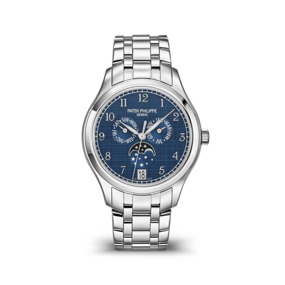 patek philippe 4947 1a 001 complications blue dial steel bracelet...