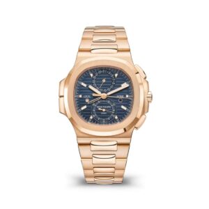 patek philippe 5990 1r 001 nautilus blue dial rose gold bracelet