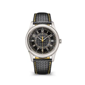 patek philippe 6007g 001 calatrava black dial black leather strap...