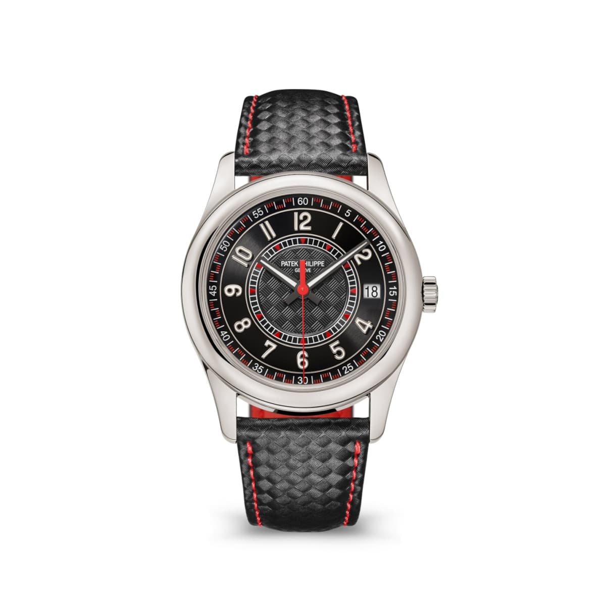 patek philippe 6007g 010 calatrava black dial black leather strap...