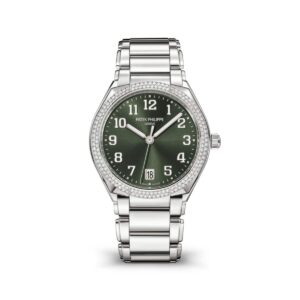 patek philippe 7300 1200a 011 twenty~4 olive green dial steel...