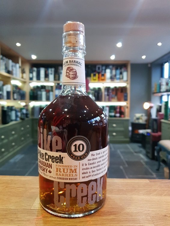 pike creek 10 year old rum finish canadian whisky | 700ml premium liquor store