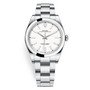 rolex 114300 0004 white oyster perpetual 39mm watch – luxury...