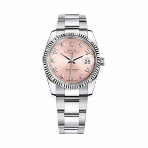 rolex 115234 0009 oyster perpetual pink diamonds dial – luxury...