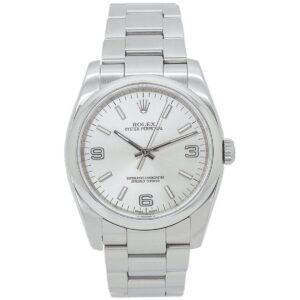 rolex 116000 1 oyster perpetual 36mm silver dial watch – luxury...