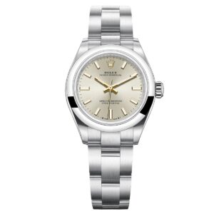 rolex 276200 0001 oyster perpetual 28mm silver dial oyster...