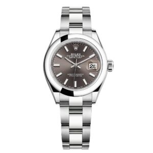 rolex 279160 0010 oyster perpetual 28mm dark grey dial oyster...