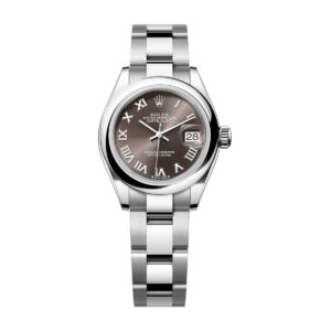 rolex 279160 0012 oyster perpetual 28mm dark grey dial oyster...