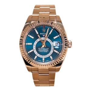 rolex 326935 sky dweller 42mm aftermarket blue green dial watch –...