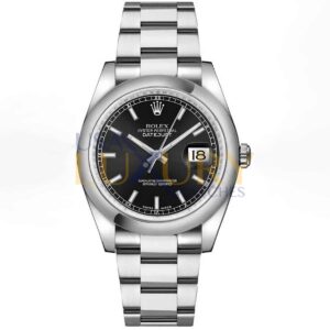 rolex datejust 116200 oyster perpetual 36 mm stainless steel watch...