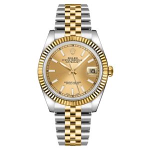 rolex datejust 116233 0151 steel and yellow gold champagne dial...