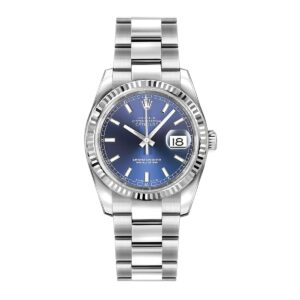 rolex datejust 116234 blue stick dial oyster bracelet 36mm –...