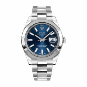rolex datejust 116300 0005 stainless steel blue dial – luxury...