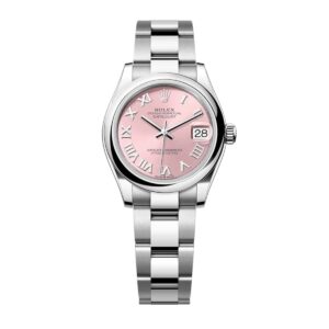 rolex datejust 278240 0013 31mm pink roman domed bezel oyster...
