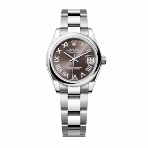 rolex datejust 278240 0015 31mm dark grey roman domed bezel oyster...