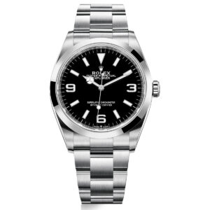rolex explorer 124270 black 36mm men’s watch – luxury watches usa