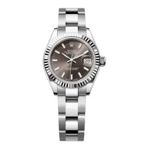 rolex lady datejust 279174 0012 dark grey dial oyster bracelet –...