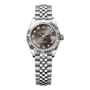 rolex lady datejust 279174 0013 dark grey roman dial jubilee...