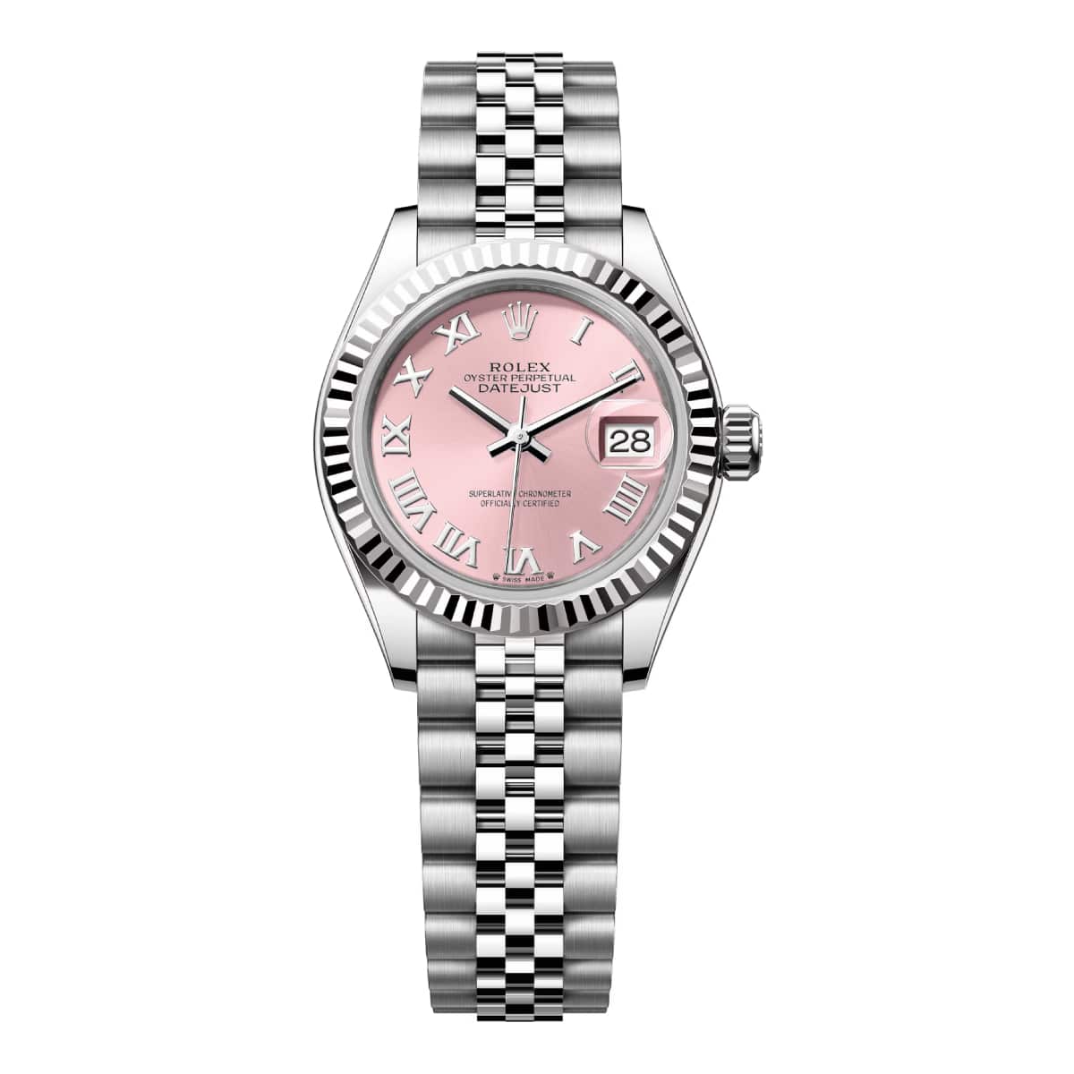 rolex lady datejust 279174 0017 pink roman dial jubilee bracelet...