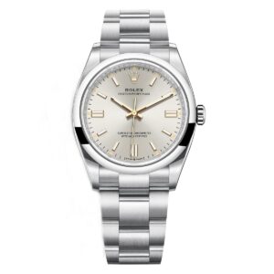 rolex oyster perpetual 126000 0001 silver dial oyster bracelet –...