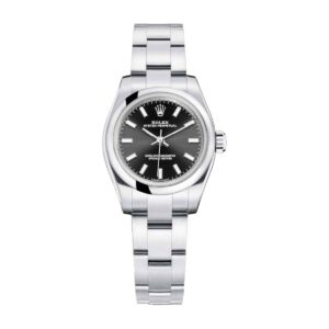 rolex oyster perpetual 176200 0017 black with luminescent markers...