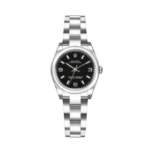 rolex oyster perpetual 176200 4 black arabic dial oyster bracelet...