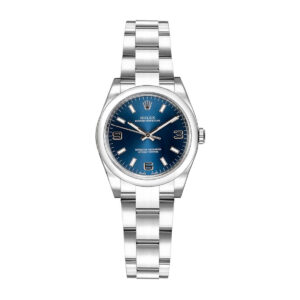 rolex oyster perpetual 176200 8 blue dial with luminescent markers...