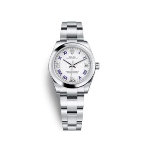 rolex oyster perpetual 177200 0016 white dial with luminescent...
