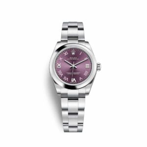 rolex oyster perpetual 177200 0017 purple dial 31mm watch –...