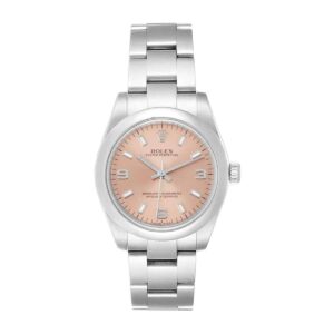 rolex oyster perpetual 177200 0025 rose gold arabic dial with...