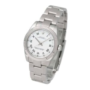 rolex oyster perpetual 177234 white dial with luminescent markers...