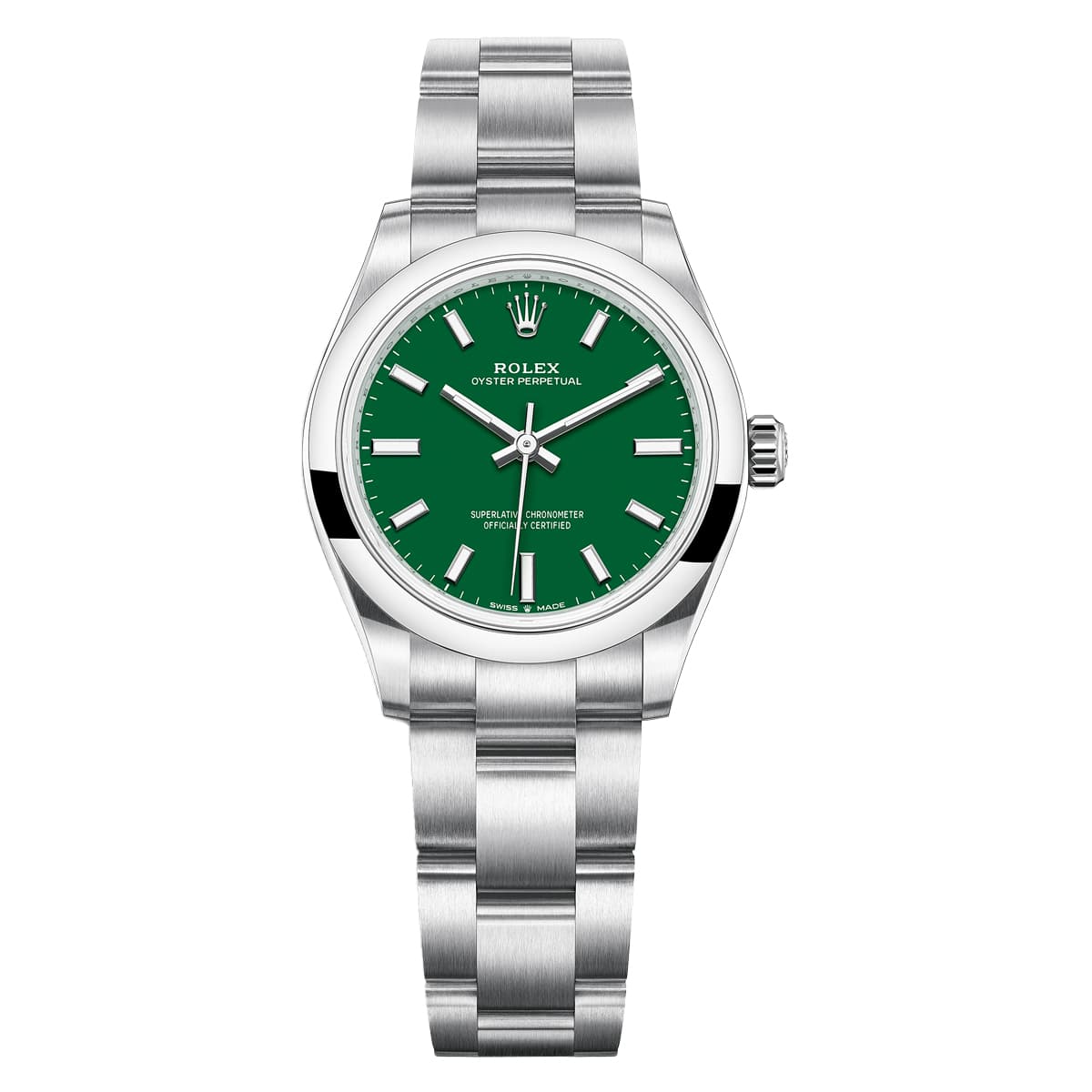 rolex oyster perpetual 277200 0006 green dial 31mm oyster bracelet...