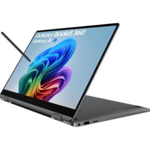 samsung galaxy book5 360 15.6" 2 in 1 laptop, copilot+ pc intel® core™ ultra 5, 512 gb ssd, grey