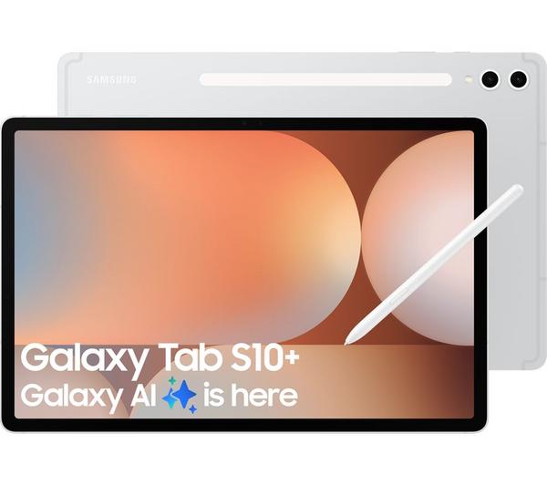 samsung galaxy tab s10+ 12.4" tablet 512 gb, platinum silver