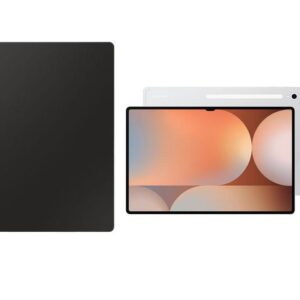 samsung galaxy tab s10 ultra 14.6" tablet (1 tb, platinum silver) & book cover keyboard case (black) bundle