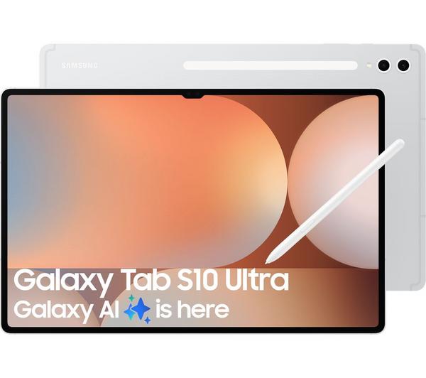 samsung galaxy tab s10 ultra 14.6" tablet 512 gb, platinum silver
