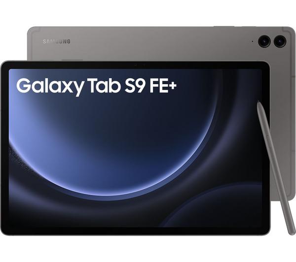 samsung galaxy tab s9 fe+ 12.4" 5g tablet 256 gb, grey