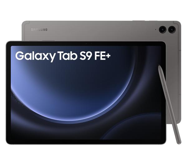 samsung galaxy tab s9 fe+ 12.4" tablet 128 gb, grey