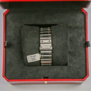 santos de cartier large w2sa0009 automatic silver dial steel and...
