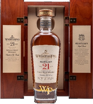 whistlepig 21 year old the beholden premium liquor store