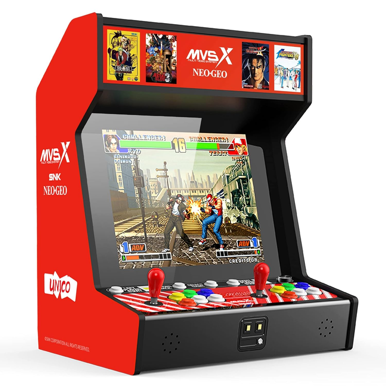 UNICO MVSX Home Arcade, Preloaded 50 SNK Licenced Retro Games